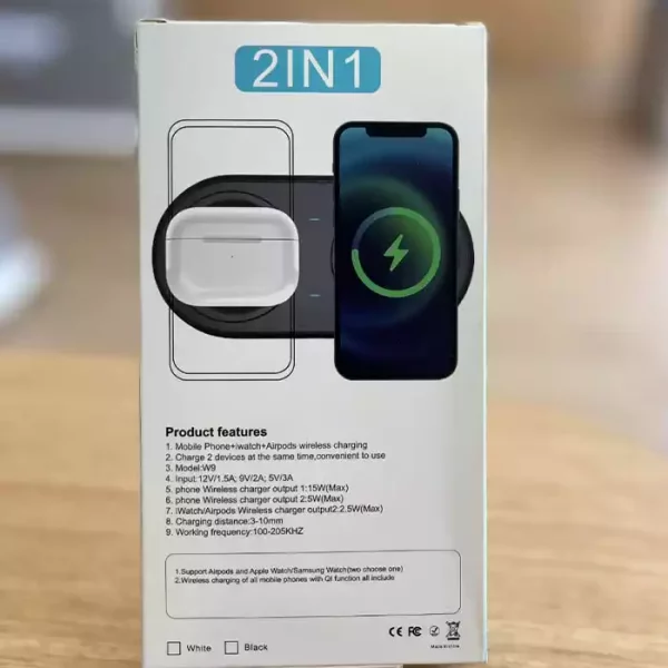 2 in 1 Samsung Watch and Phone Wireless Charger - Image 2